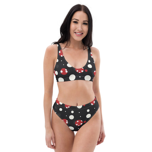 Retro Polka Pop high-waisted Bikini