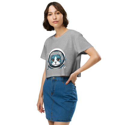 Spacecat Women’s crop top